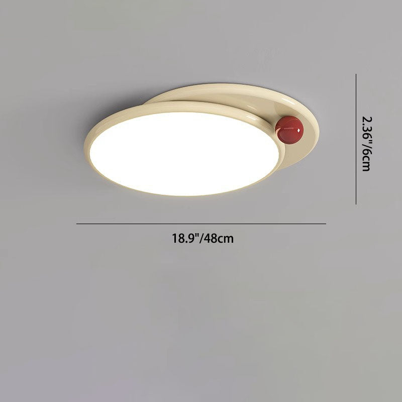 Modern Minimalist Rectangular Square Round Iron Acrylic LED Flush Mount Ceiling Light For Living Room