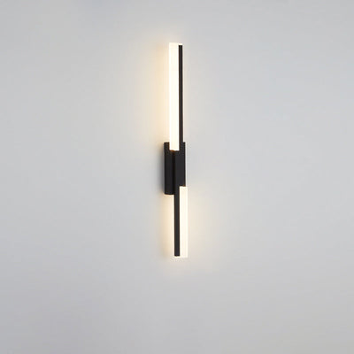 Modern Minimalist Vertical Bar Acrylic Iron LED Wall Sconce Lamp For Living Room