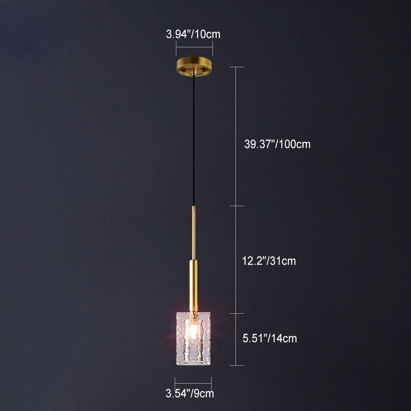 Nordischer, minimalistischer Log-Kronleuchter mit rechteckigem Insellicht und LED