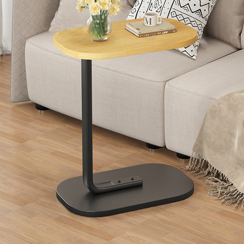 Modern Minimalist Rectangular PVC Artificial Panel End Table For Living Room