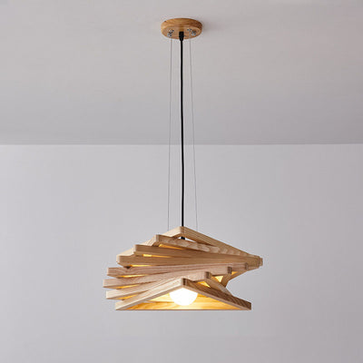 Luminaire suspendu moderne et minimaliste à 1 lumière en forme de triangle créatif 