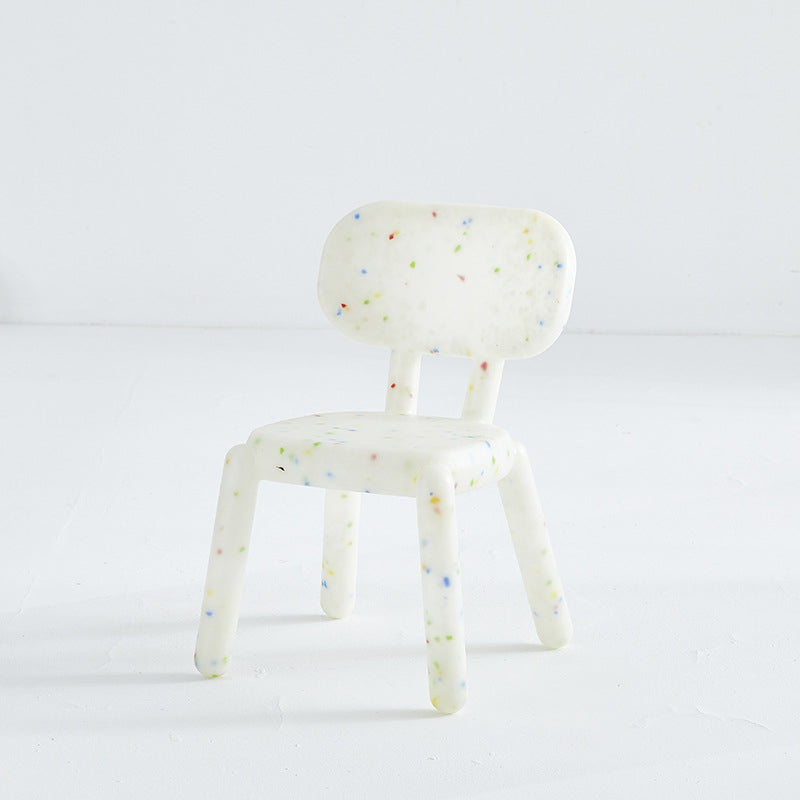 Contemporary Nordic Square Plastic Cartoon Low Stool For Living Room