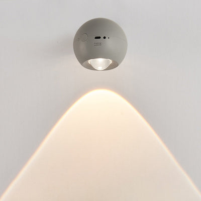 Modern Minimalist Orb USB ABS LED Wall Sconce Lamp For Bedroom