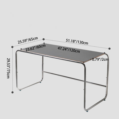 Modern Minimalist Rectangular MDF Stainless Steel Desks For Home Office