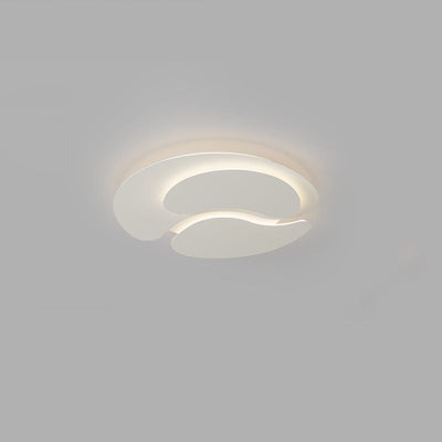 Modern Minimalist Round Iron LED Flush Mount Ceiling Light For Living Room