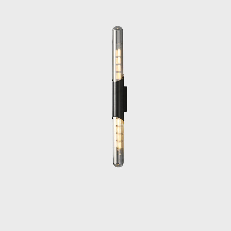 Modern Minimalist Cooper Glass 1-Light Wall Sconce Lamp For Living Room