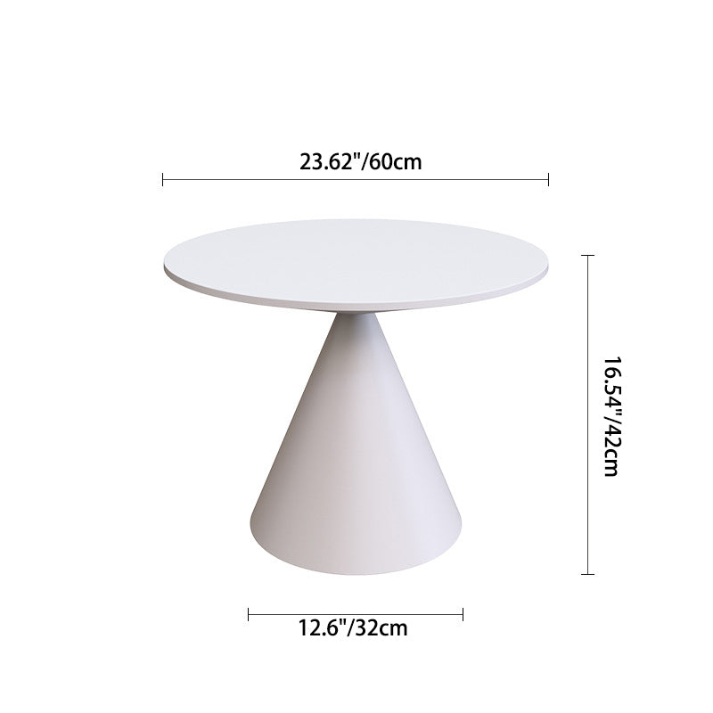 Modern Minimalist Round Hourglass Shape Iron Coffee Table For Living Room