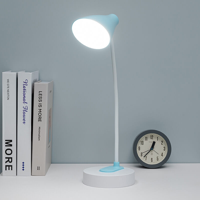 Nordic Modern Plastic Round Foldable LED USB Table Lamp