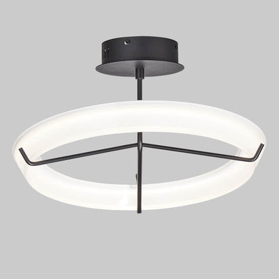 Modern Simplicity Iron Cirque LED Pendant Light For Living Room