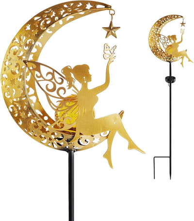 Modern Art Deco Moon Fairy Lamp Iron LED Outdoor Light For Garden