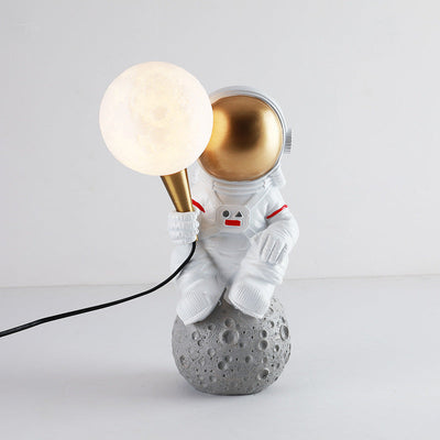 Contemporary Creative Resin ABS Astronaut 1-Light Table Lamp For Bedroom