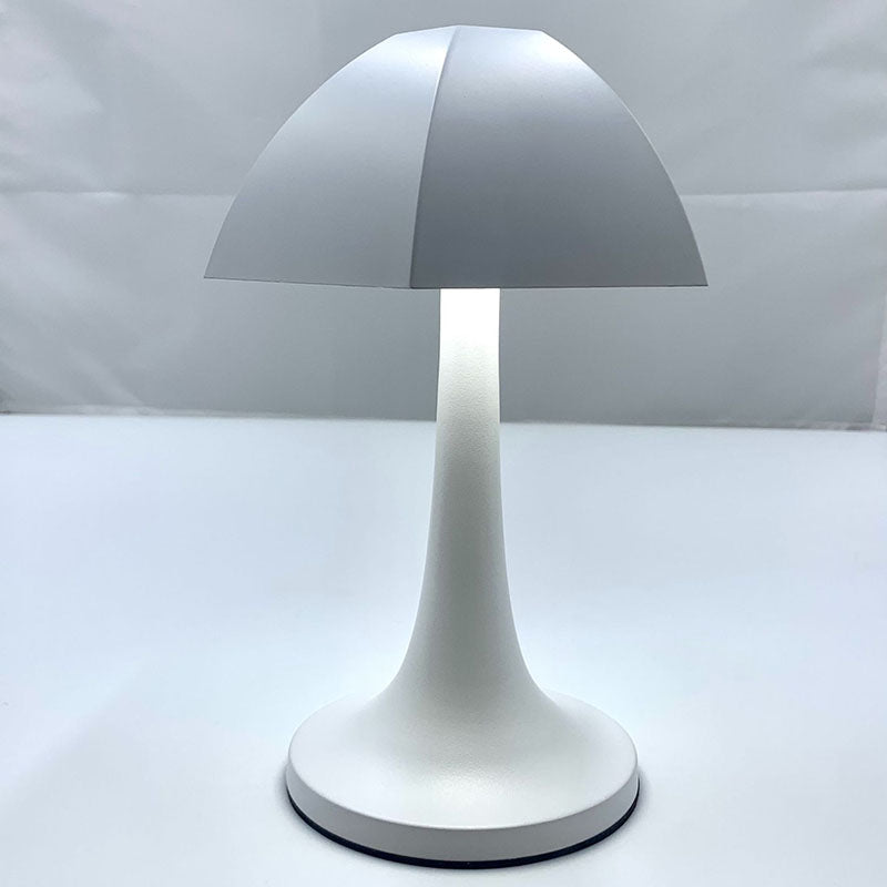 Contemporary Creative Iron Mushroom PE LED USB Table Lamp For Bedroom