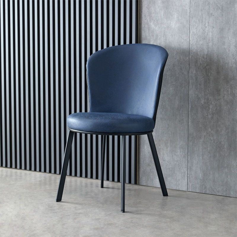 Contemporary Creative Shell Crescent Acrylic Plated Metal Dining Chair Backrest For Dining Room