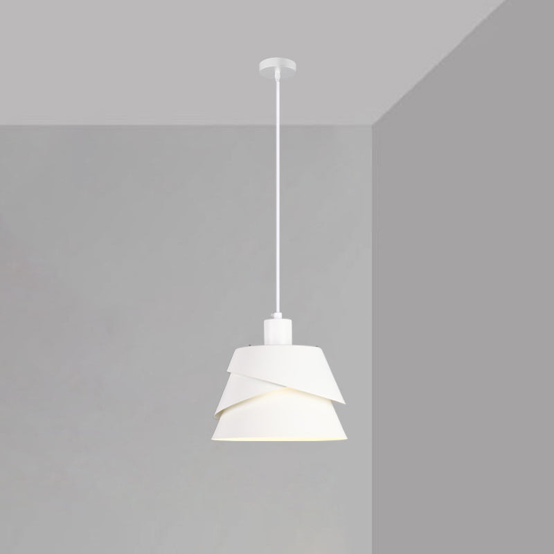 Modern Minimalist Round Iron 1-Light Pendant Light For Living Room