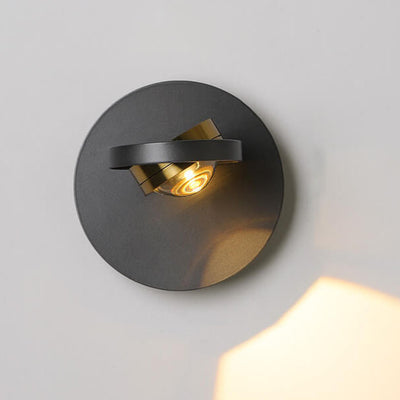 Applique murale LED nordique Simple en aluminium géométrique carré rond en fer 