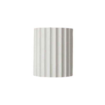 Contemporary Scandinavian Resin Half Column 2-Light Wall Sconce Lamp For Hallway