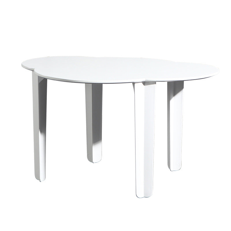 Modern Minimalist Plastic Cloud Design Four Legs Dining Table For Dining Room