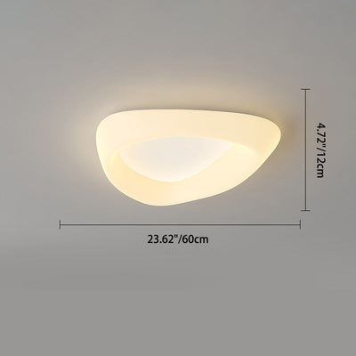 Modern Minimalist PE Cookie Cloud Shape Iron LED Flush Mount Ceiling Light For Bedroom