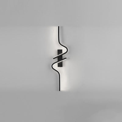 Contemporary Creative Strip Aluminum Silicon Gel LED Wall Sconce Lamp For Living Room