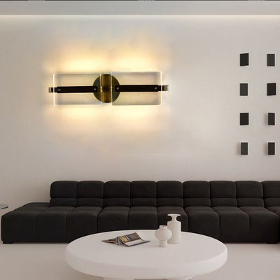 Modern Simplicity Acrylic Rectangle LED Wall Sconce Lamp For Living Room