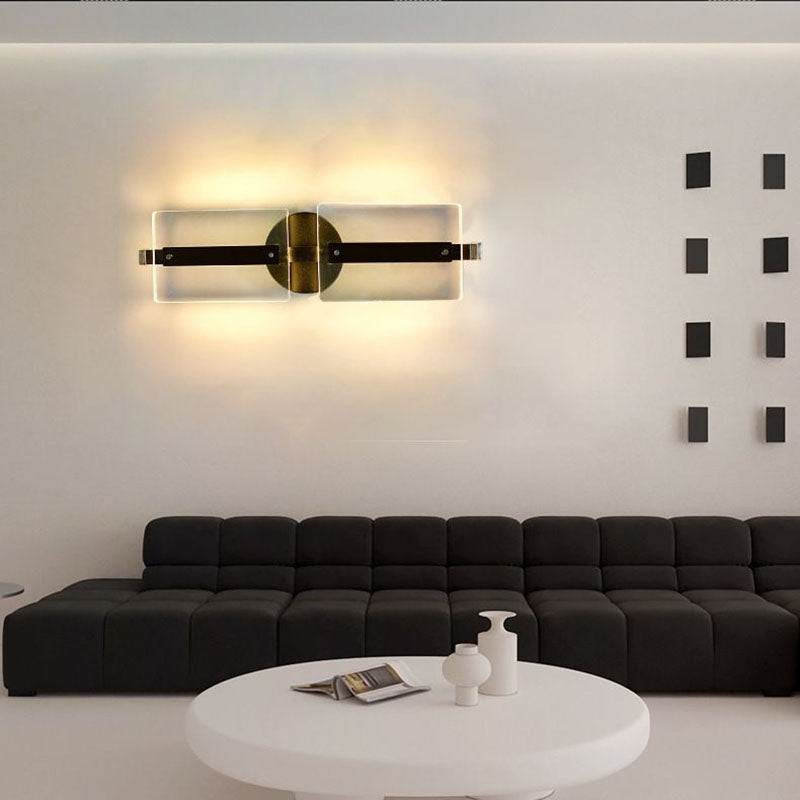 Modern Simplicity Acrylic Rectangle LED Wall Sconce Lamp For Living Room