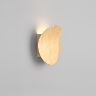 Traditional Japanese Bent Aluminum Acrylic LED Wall Sconce Lamp For Bedroom