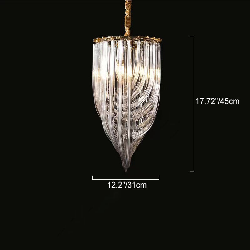 Traditional Luxury Round Hexagonal Tassel Hardware Crystal 1/3/4/6 Light Chandelier For Living Room