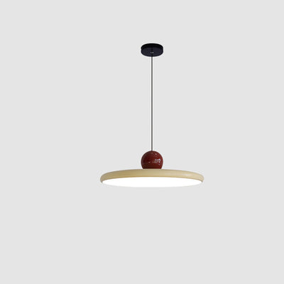 Soucoupe volante ronde scandinave contemporaine, suspension LED en fer acrylique pour salon 