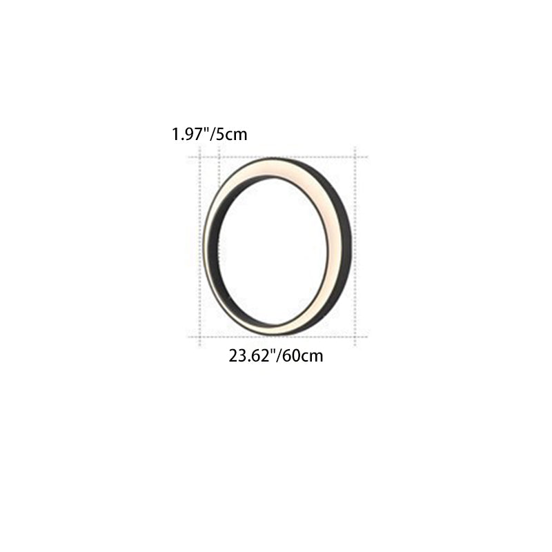 Modern Minimalist Crescent Circle Stainless Steel PC Waterproof LED Wall Sconce Lamp For Outdoor Patio