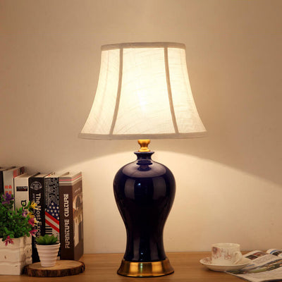 Modern Nordic Creative Fabric Vase 1-Light Table Lamp