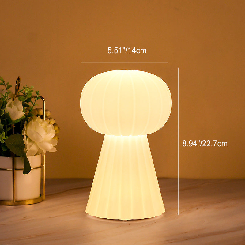 Modern Minimalist Column Geometric PE Shape RGB LED Table Lamp For Bedroom