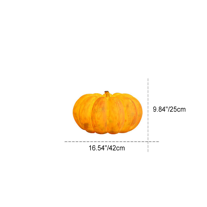 Contemporary Creative Waterproof Pumpkin Resin LED Portable Outdoor Light For Garden