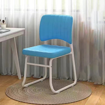 Modern Minimalist Square PU Leather Stackable Desk Chair Backrest For Home Office