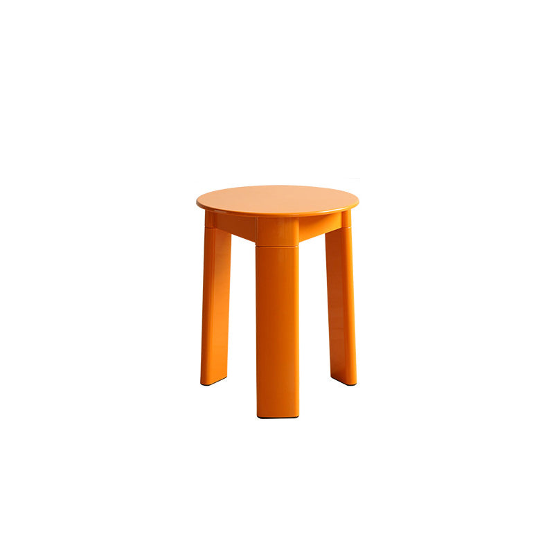 Contemporary Creative Round Rectangular Triangle Base Plastic ABS Low Stool For Living Room