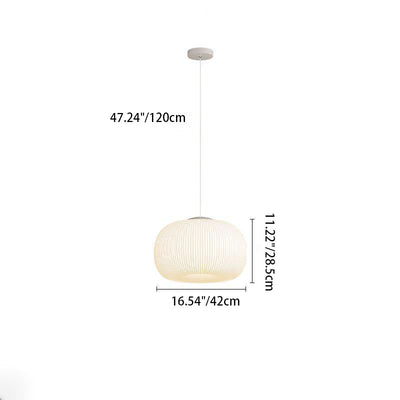 Modern Minimalist Pumpkin Hardware PE 4/5 Light Pendant Light For Living Room