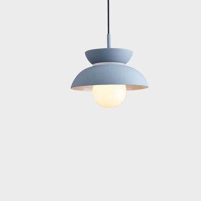 Nordic Minimalist Color Solid Aluminum 1-Light Pendant Light