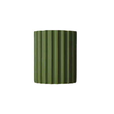 Contemporary Scandinavian Resin Half Column 2-Light Wall Sconce Lamp For Hallway