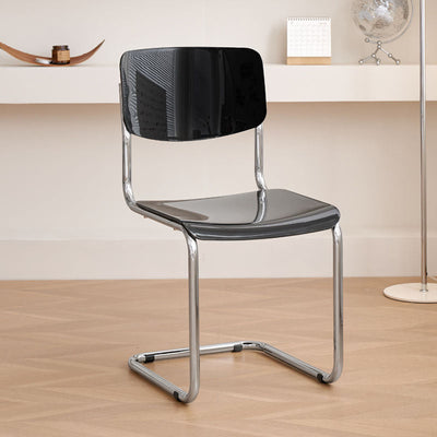 Modern Simplicity PP Carbon Steel Square Dining Chair Backrest For Dining Room