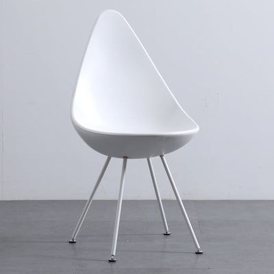 Contemporary Creative Water Drop Shape Plastic Dining Chair Backrest For Dining Room