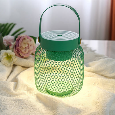 Contemporary Creative Bottle Iron Acrylic LED Table Lamp For Living Room