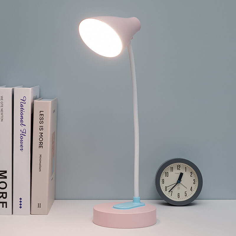 Nordic Modern Plastic Round Foldable LED USB Table Lamp