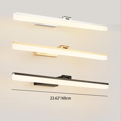 Modern Minimalist Long Aluminium Acrylic LED Vanity Light Wall Sconce Lamp For Bedroom