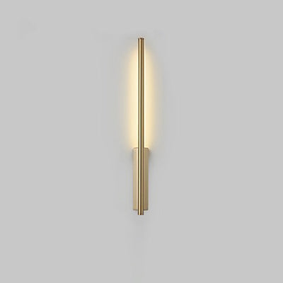 Modern Minimalist Strip Copper PC LED Wall Sconce Lamp For Living Room