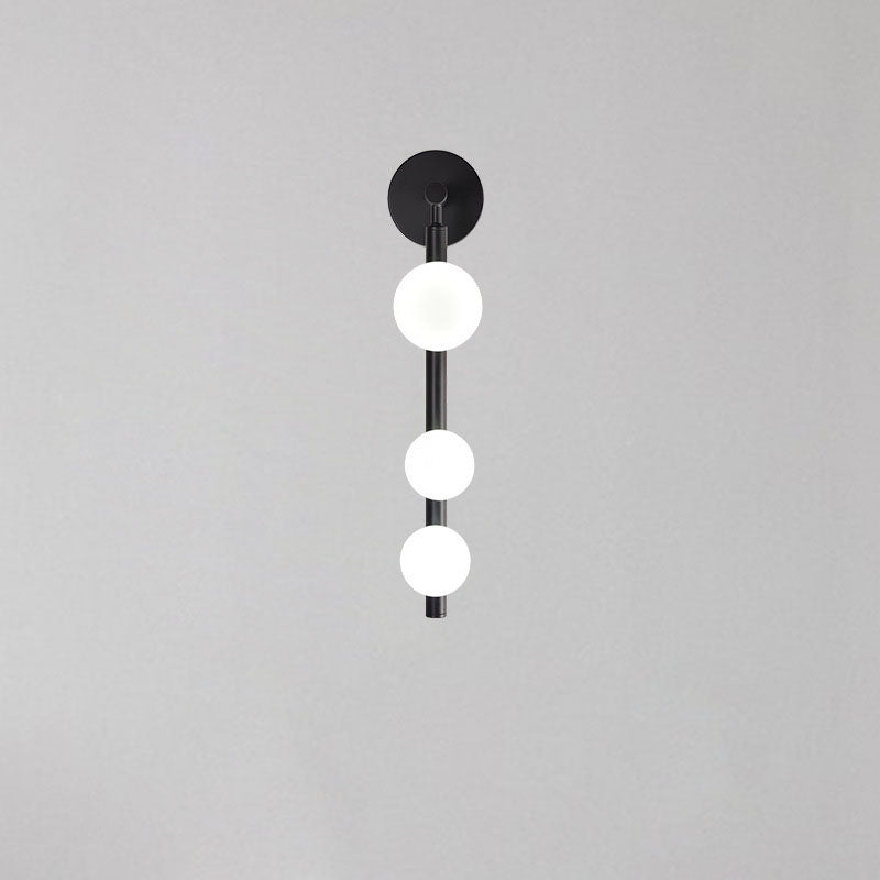 Modern Simplicity Iron Glass Ball 3/5/7-Light Wall Sconce Lamp For Living Room