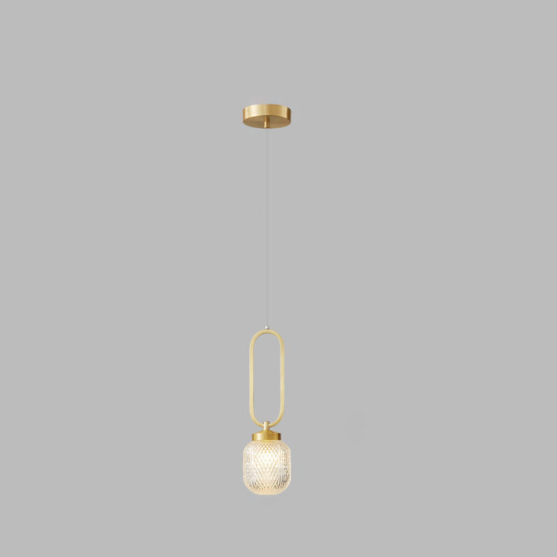 Nordic Light Luxury Simple Glass Ball 1-Light Pendant Light