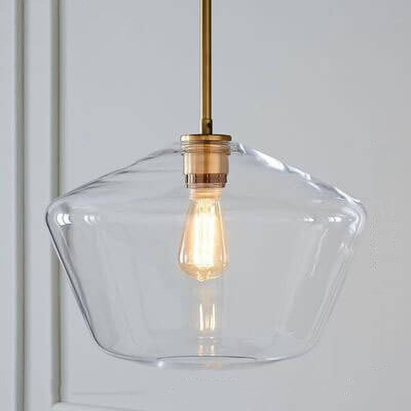 Nordic Creative Polygonal Glass 1-Light Pendant Light