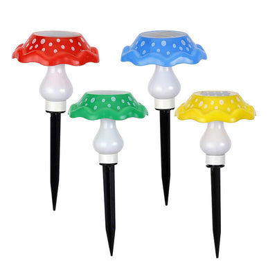 Solar Modern Creative ABS Mushroom LED Outdoor Landscape Light