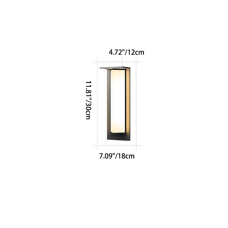 Modern Simplicity Waterproof Solar Stainless Steel Glass PC Triangular Prism LED Outdoor Wall Sconce Lamp For Garden