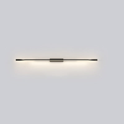 Modern Minimalist Aluminum Straight Line Silicone LED Wall Sconce Lamp For Living Room