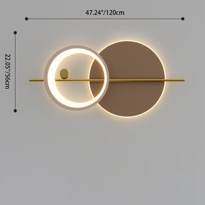 Modern Minimalist Round Iron Acrylic LED Wall Sconce Lamp For Bedroom